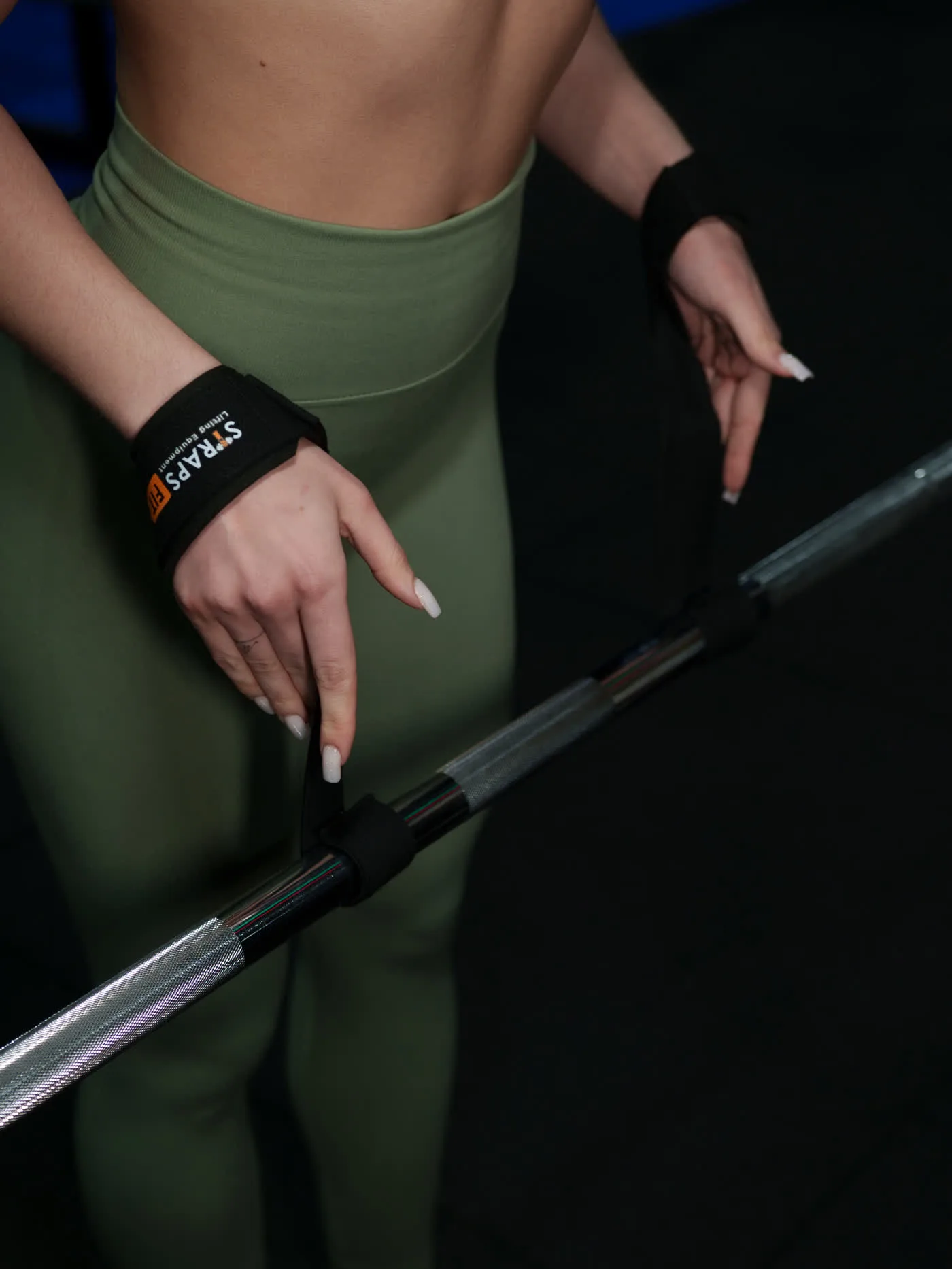 Strapsfit magnetic lifting straps — green, in stock